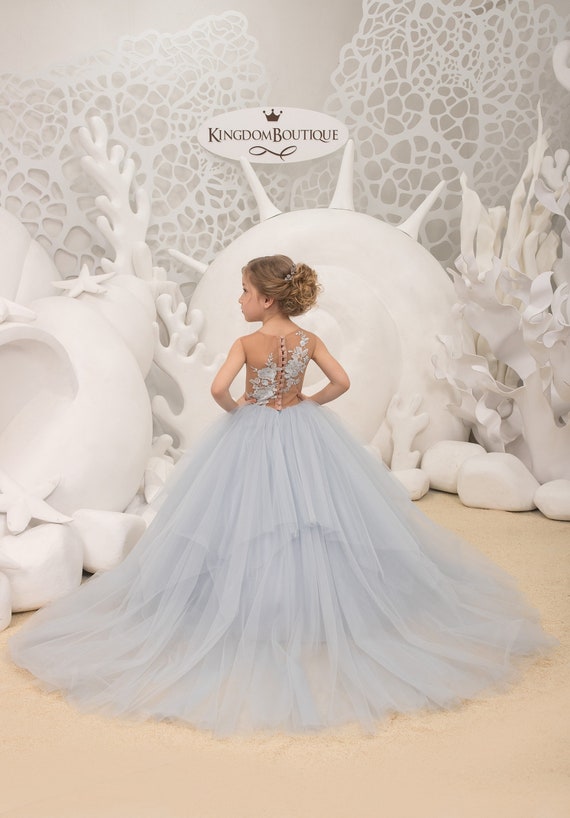 blue rose wedding dress