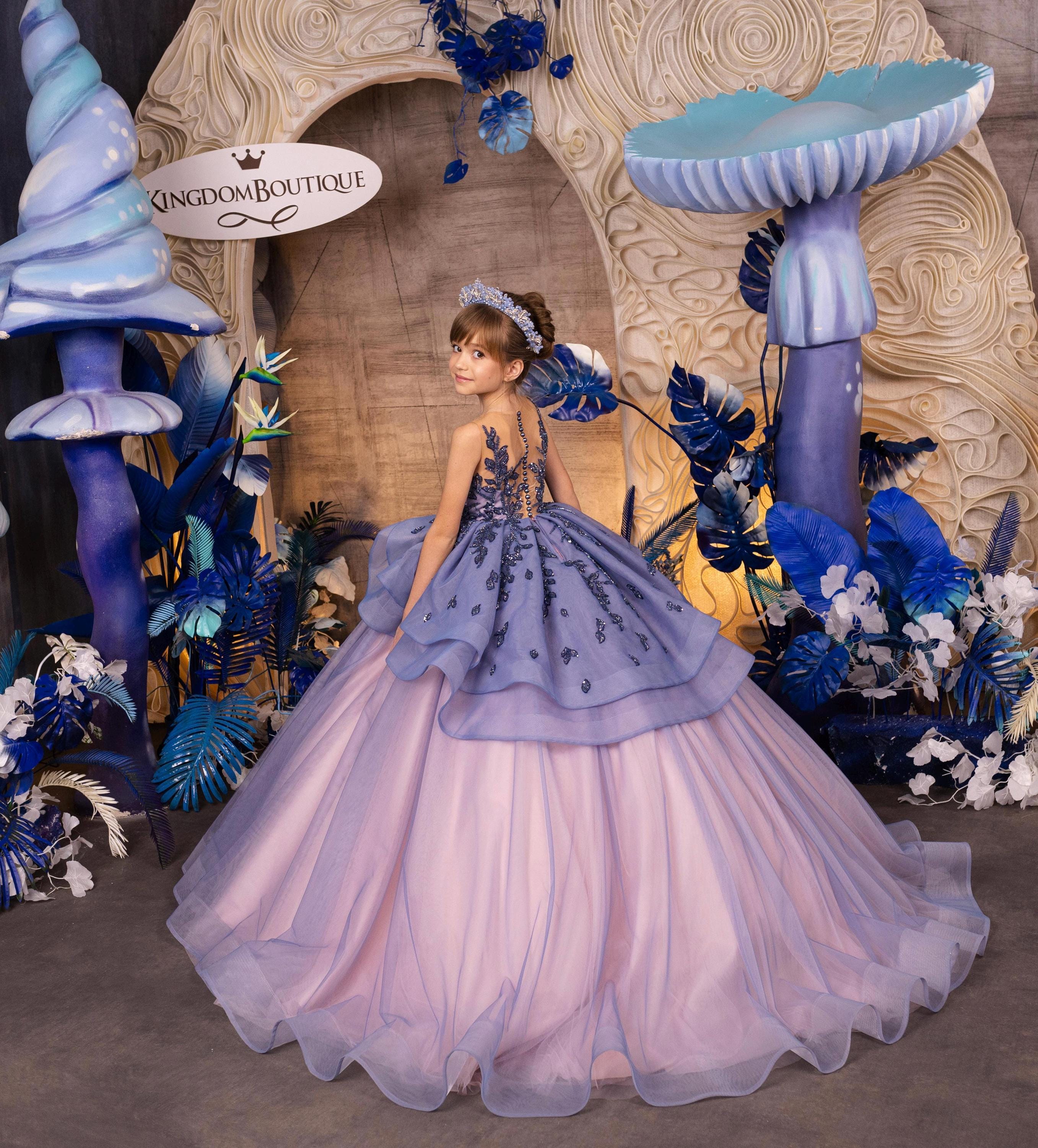 Flower Girl Dress, Tulle Flower Girl Dress, Lace Flower Girl Dress