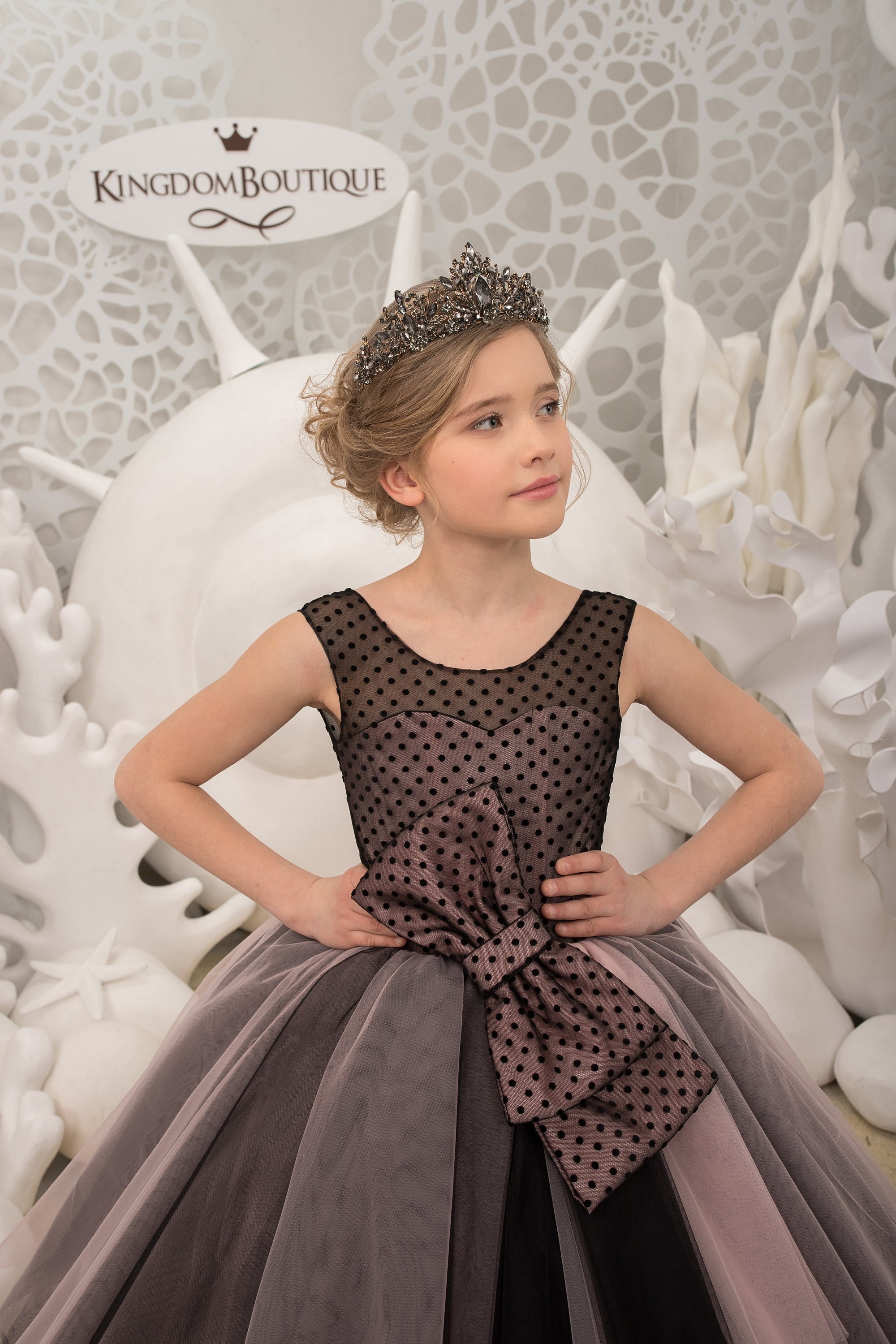 Black and Gold Flower Girl Dress Birthday Wedding Party Holiday Bridesmaid Flower Girl Black and Gold Tulle Lace Dress 21 151 Etsy UK