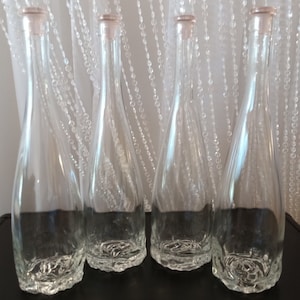 4-Cote de Roses Empty Wine Bottles-750 ml- Labels Removed/Rinsed for Crafts/Wine