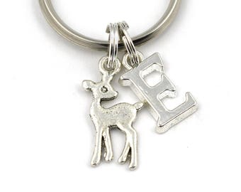 Stag PEWTER KEY RING FOB CHAIN BAG CHARM Present Wildlife Deer Club GIFT BOX