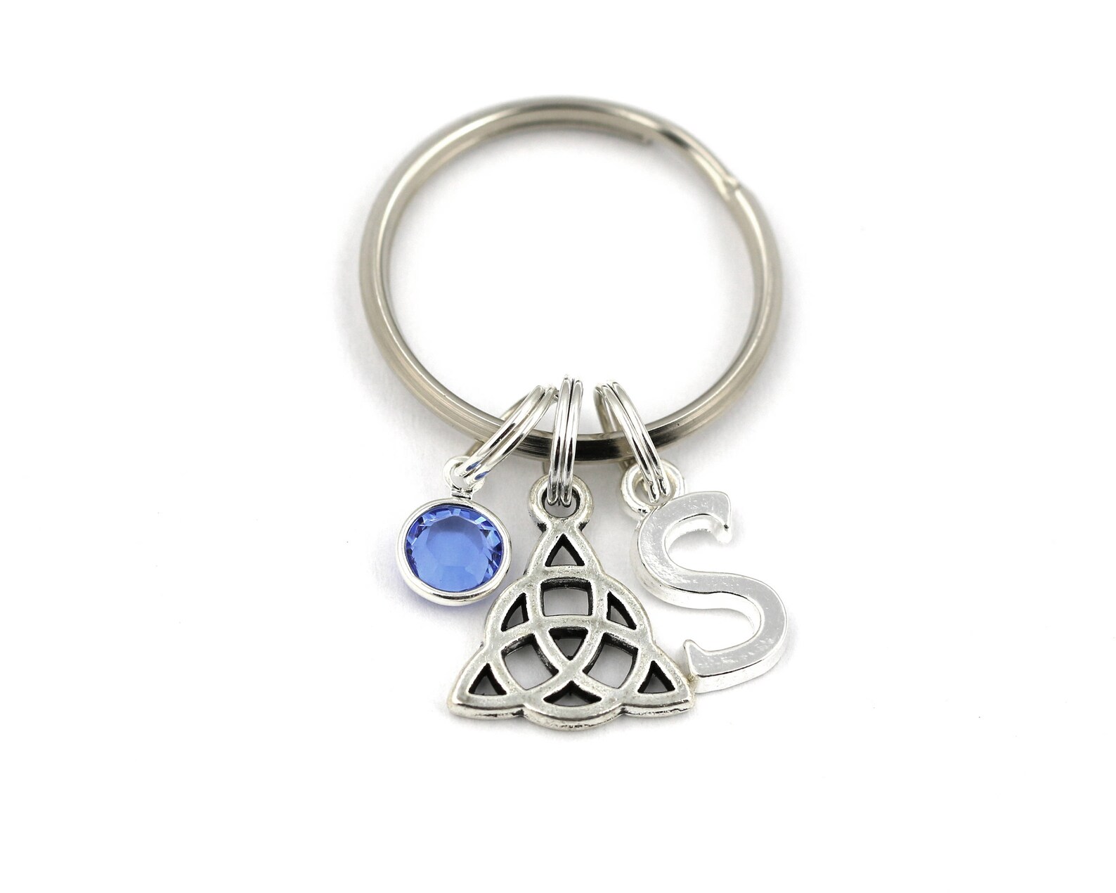 Small Celtic Knot Key Ring Personalized Trinity Knot Keychain Etsy