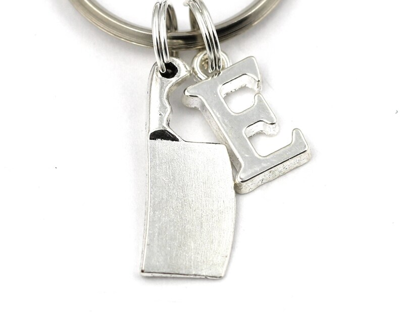 Meat Cleaver Key Ring Personalized Butcher Keychain Chef Etsy