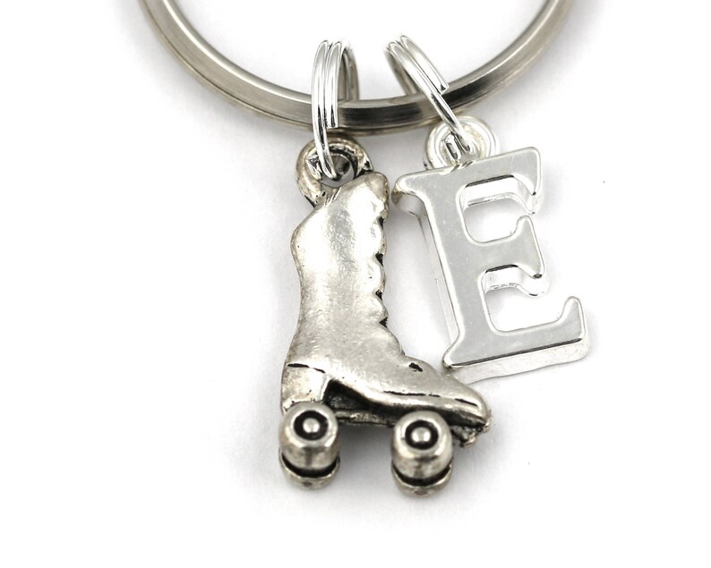 Roller Skate Key Ring Personalized Roller Derby Keychain Etsy