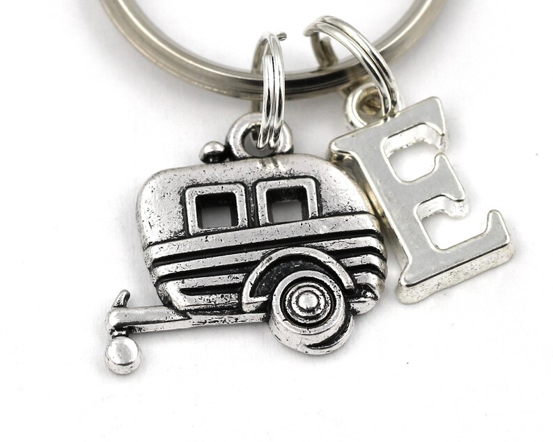 Caravan Key Ring Personalized Trailer Keychain Camper Etsy