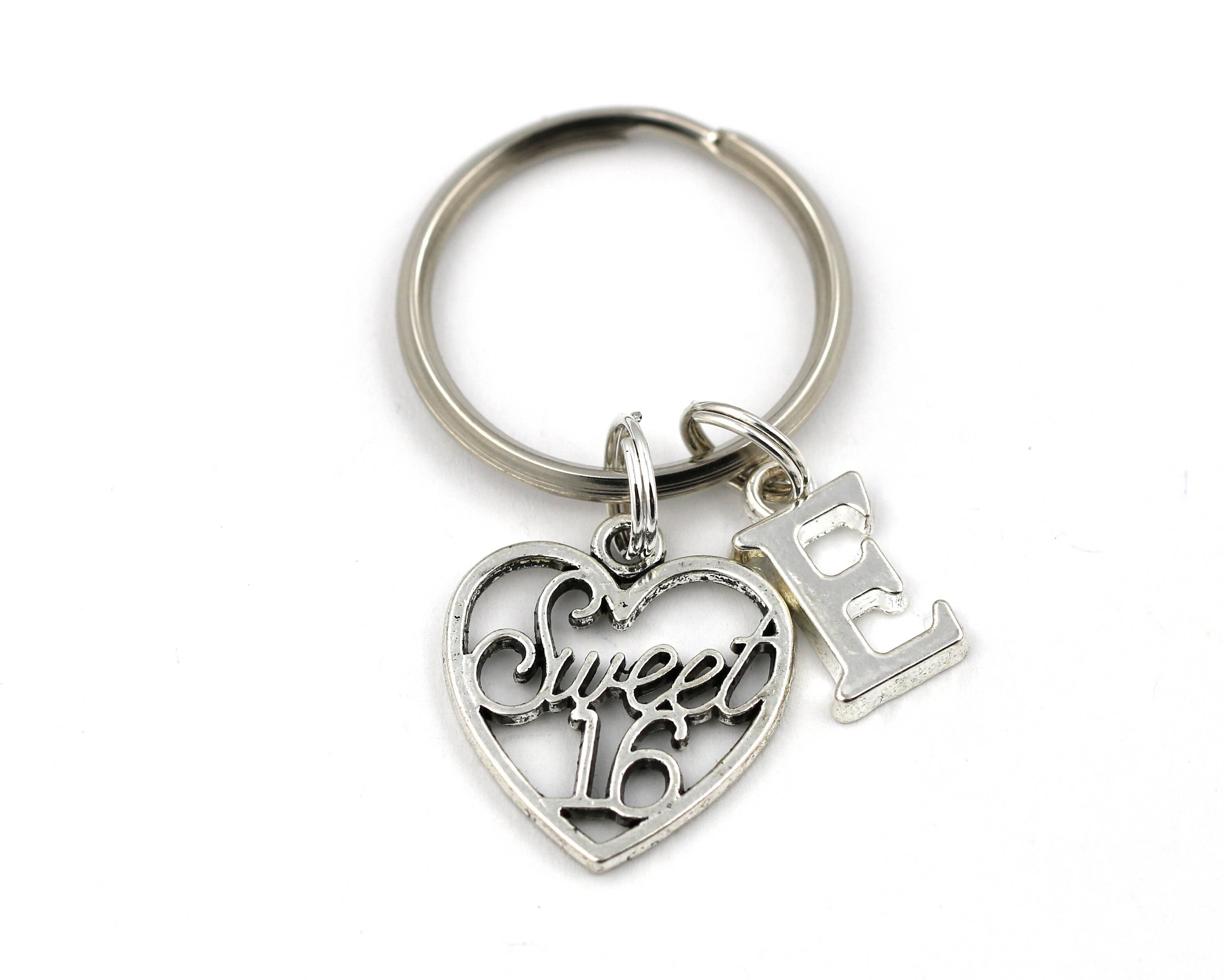 Sweet 16 Key Ring Personalized Sweet Sixteen Keychain 16th Etsy