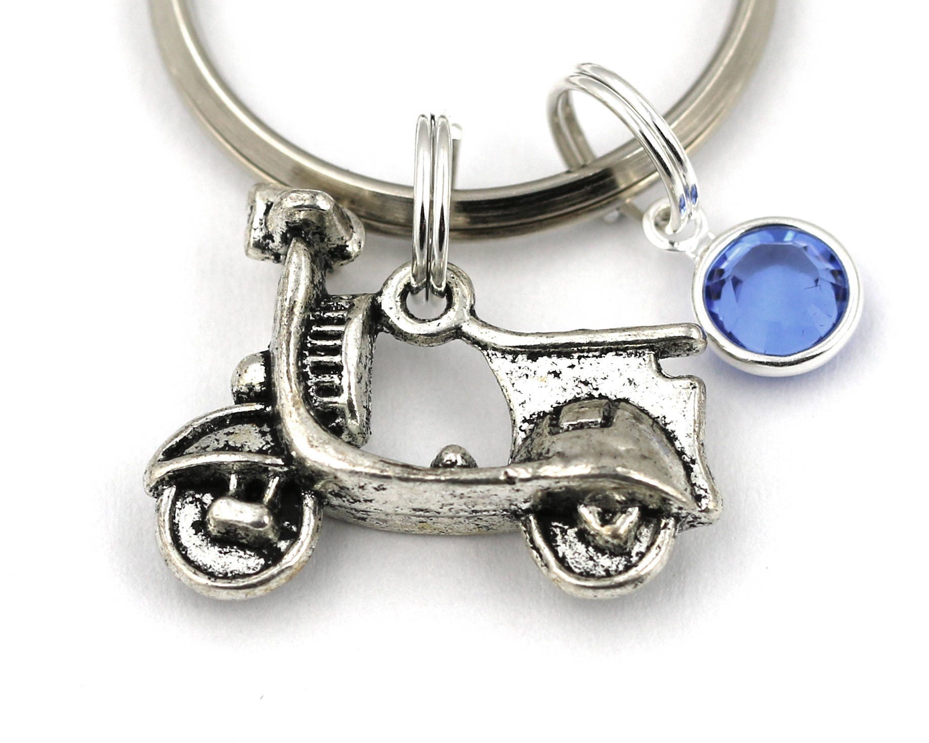 Flag Keychain Tag With Key Ring, EDC For Motorcycles, Scooters, Cars And Gifts (USA Blue And Black) In | Whizz