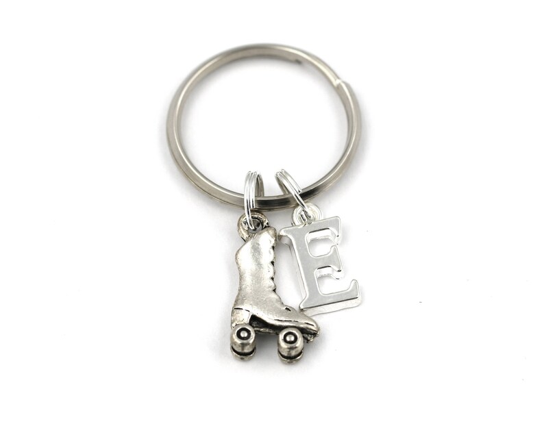 Roller Skate Key Ring Personalized Roller Derby Keychain Etsy