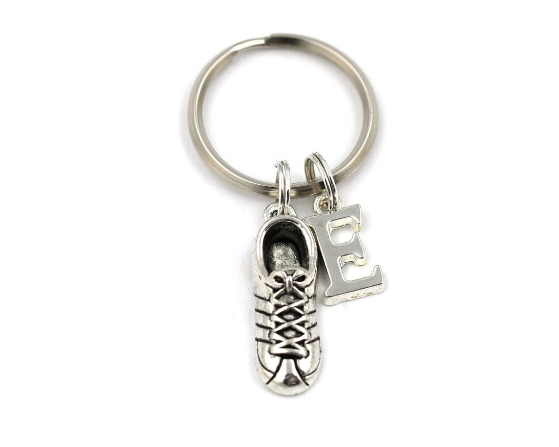 Running Shoe Key Ring Personalized Running Keychain Marathon Etsy