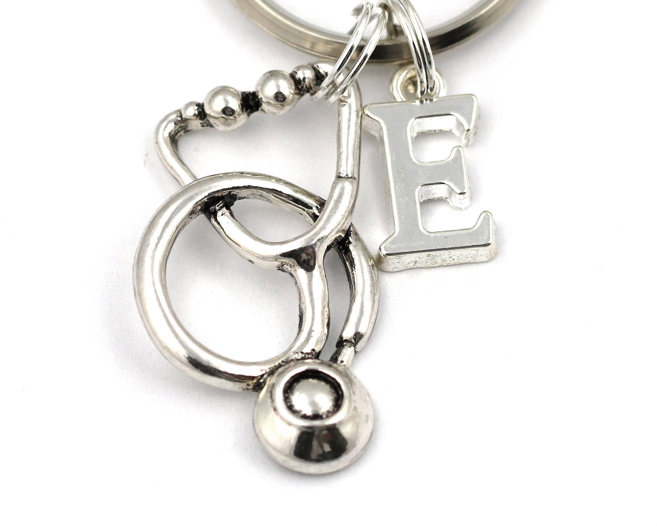 Stethoscope Key Ring Personalized Stethoscope Keychain Etsy