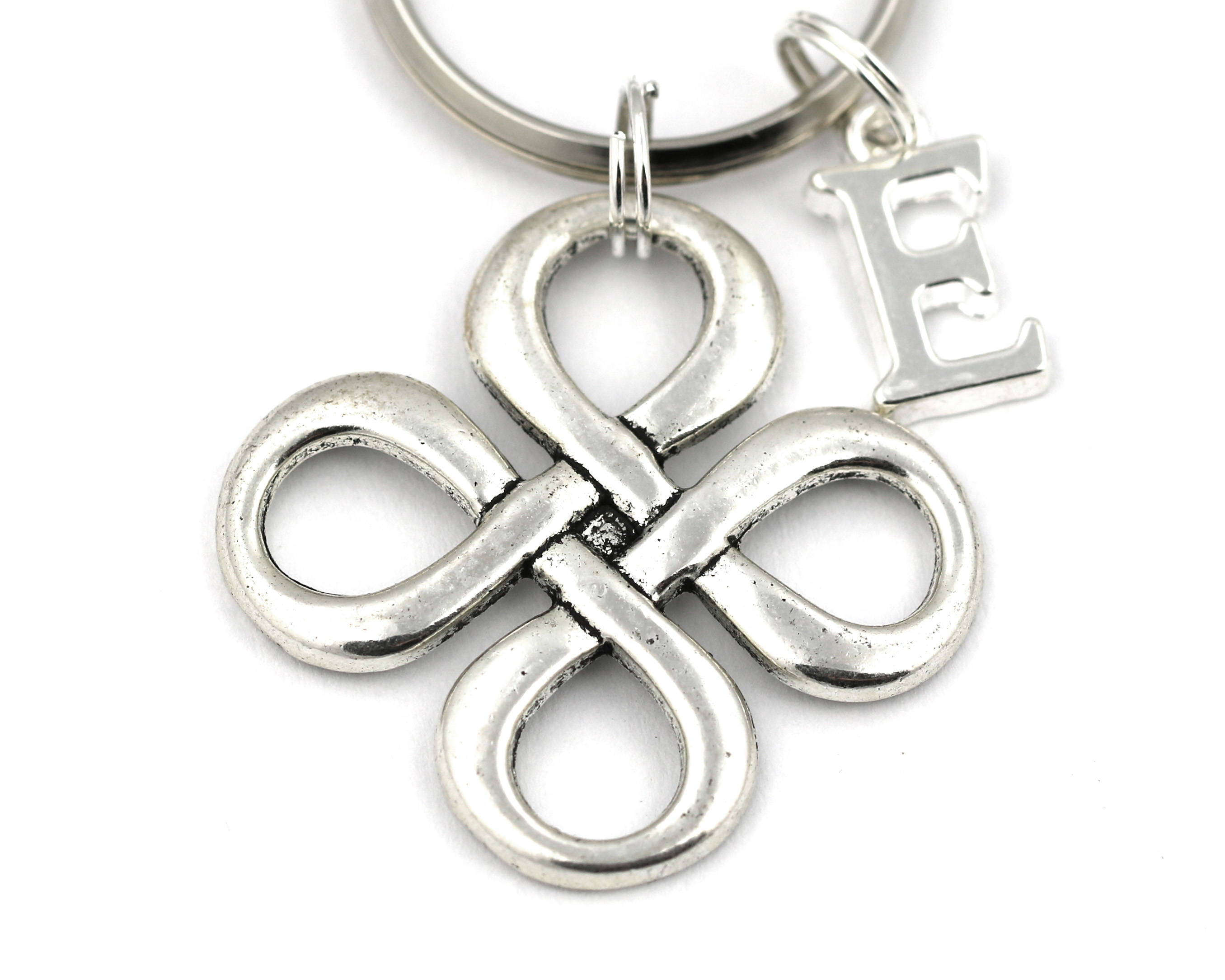 Large Celtic Knot Key Ring Personalized Knot Keychain Celtic Etsy