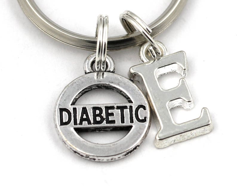 Diabetic Key Ring Personalized Diabetes Keychain Type 1 Etsy