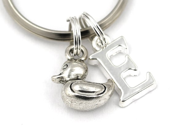 metal duck keychain