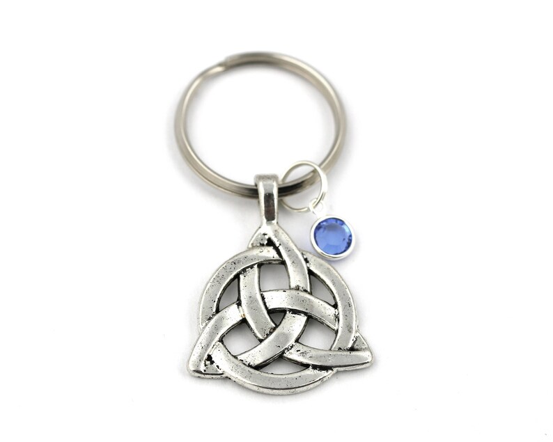 Large Celtic Knot Key Ring Trinity Knot Keychain With Etsy
