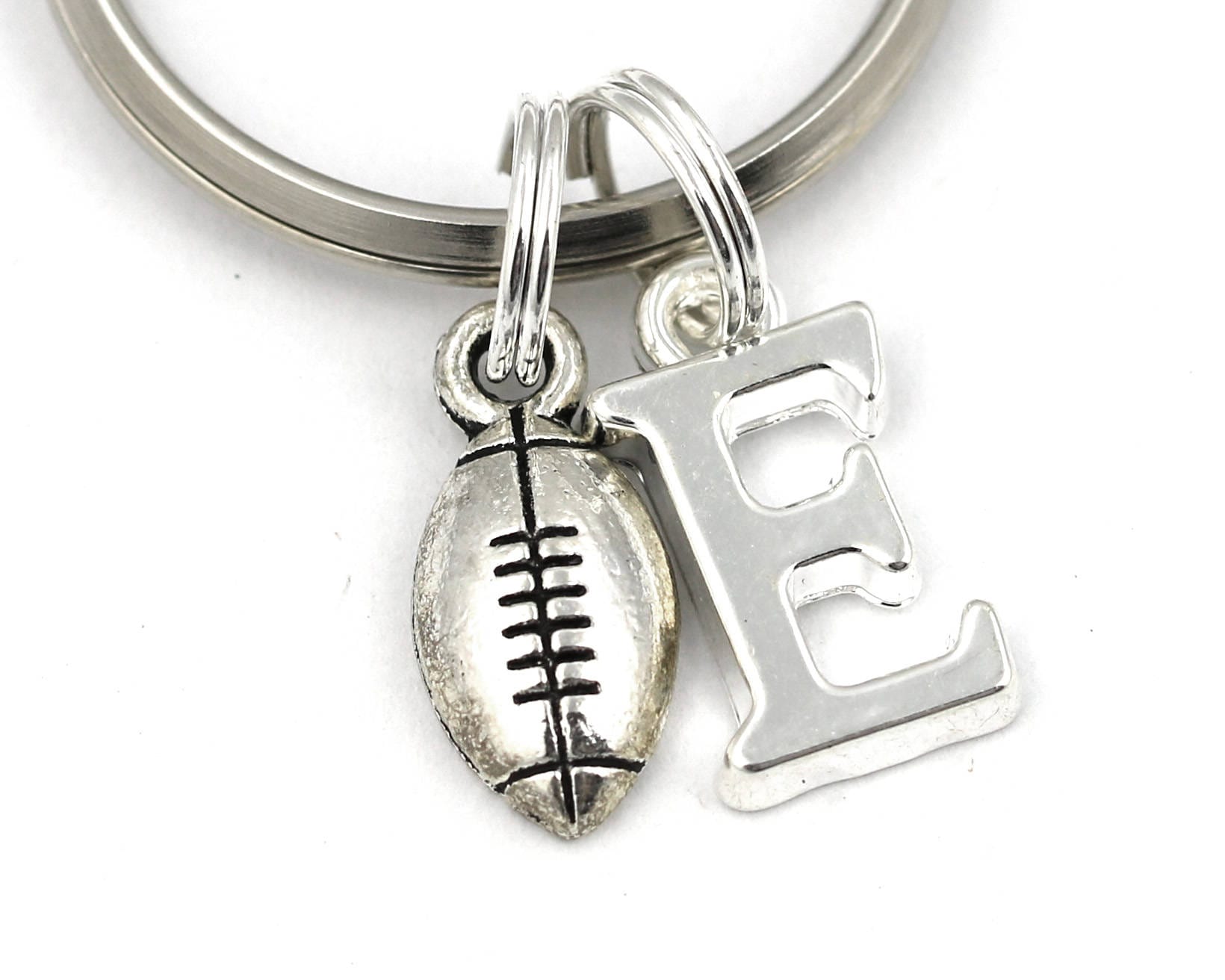 Small Rugby Key Ring Personalized Rugby Keychain Rugby Ball Etsy
