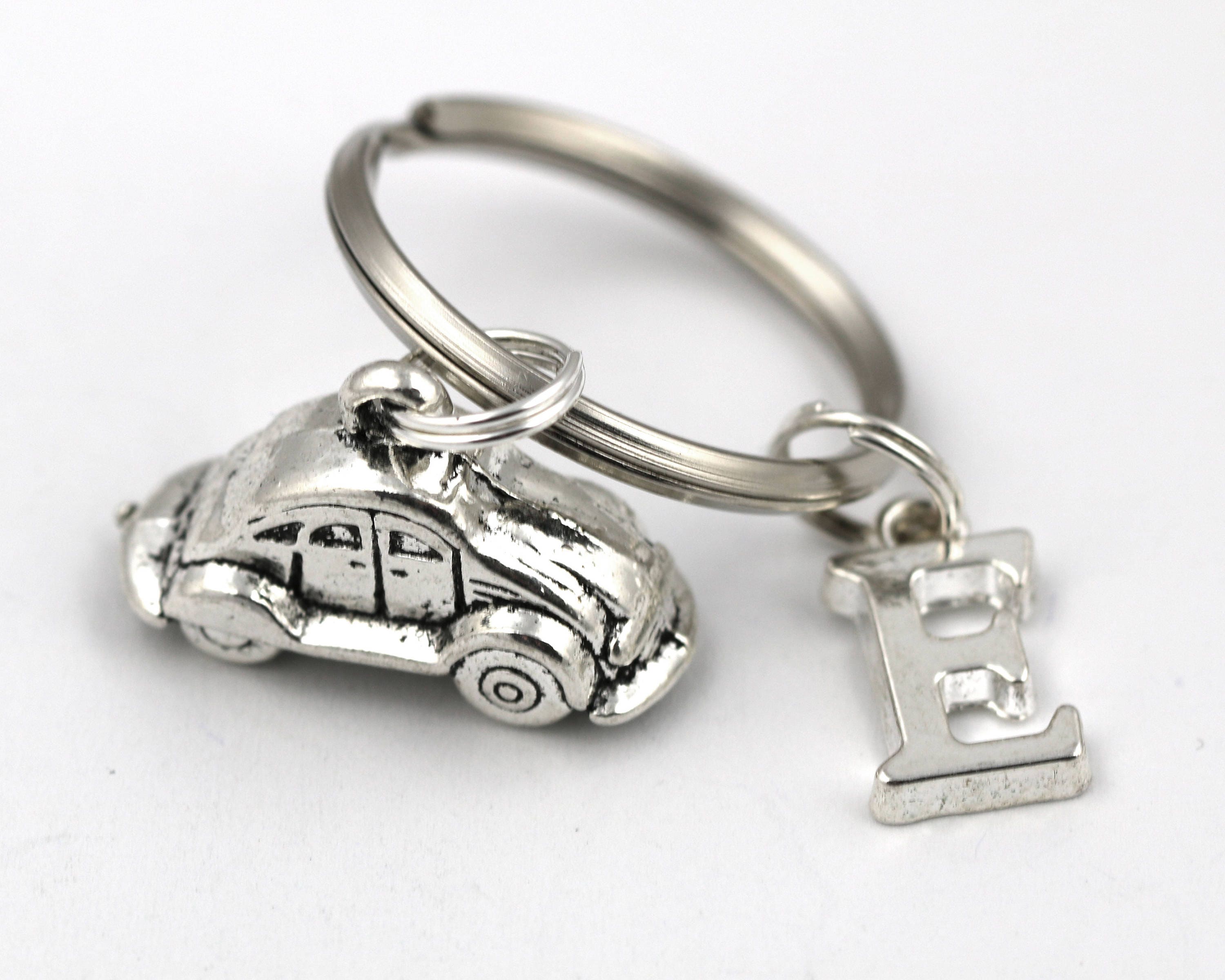 Beetle Car Key Ring Personalized Driving Test Keychain Etsy