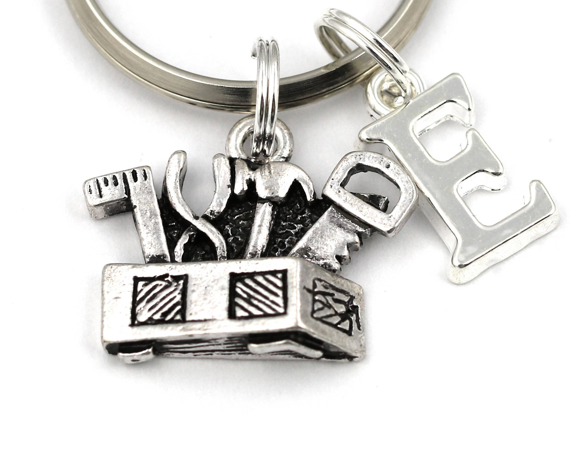 Tool Box Key Ring Personalized Tool Keychain Saw Hammer Etsy