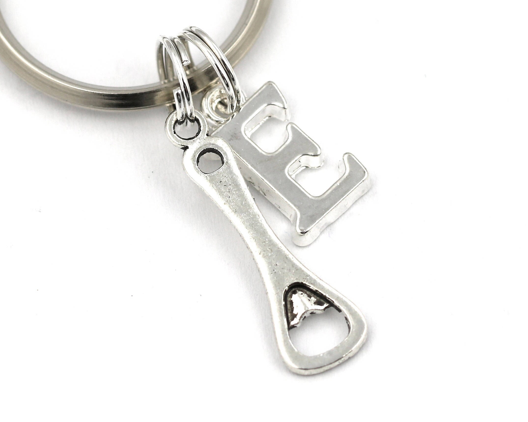 Bottle Opener Key Ring Personalized Beer Keychain Beer Etsy