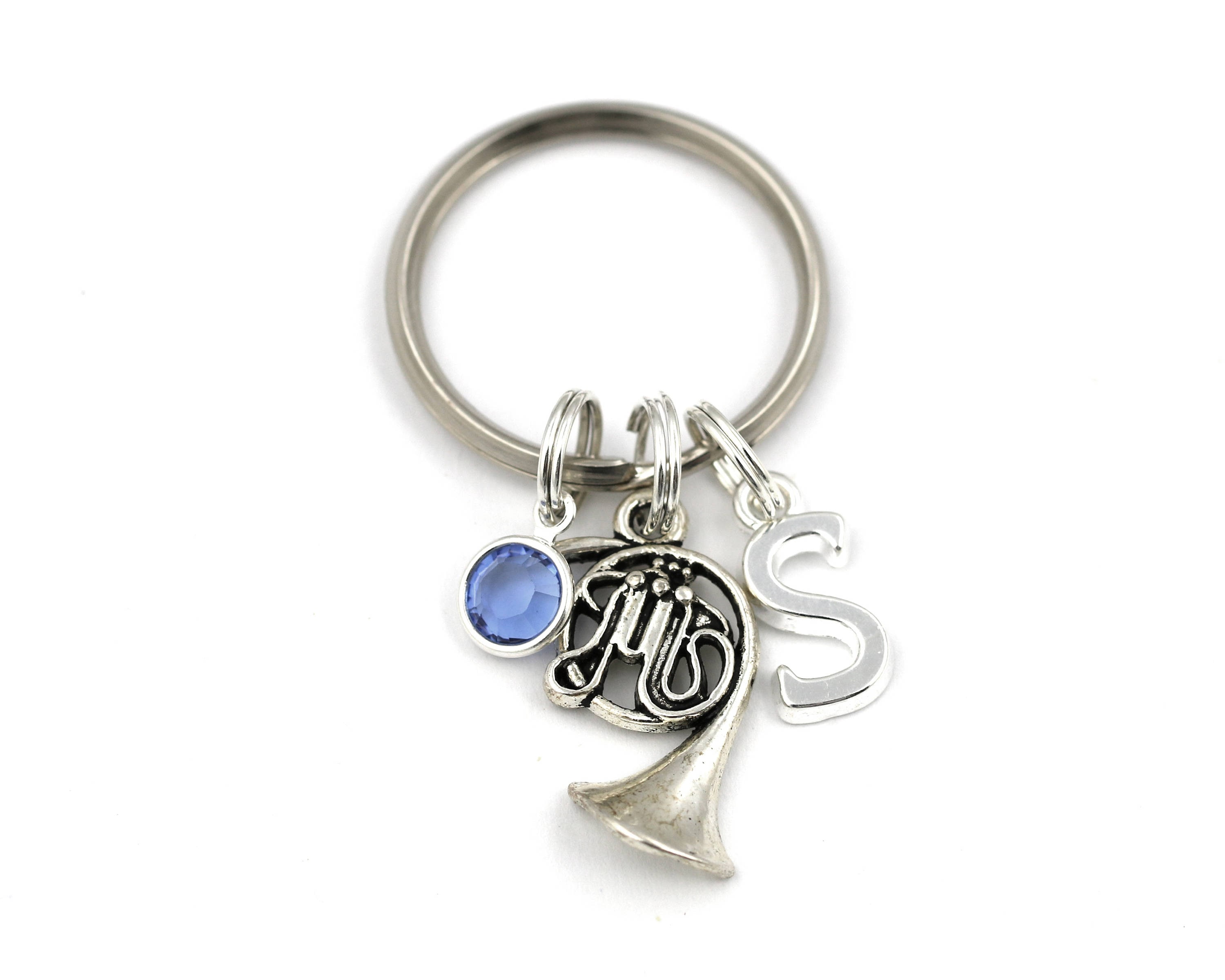 French Horn Key Ring Personalized French Horn Keychain With Etsy