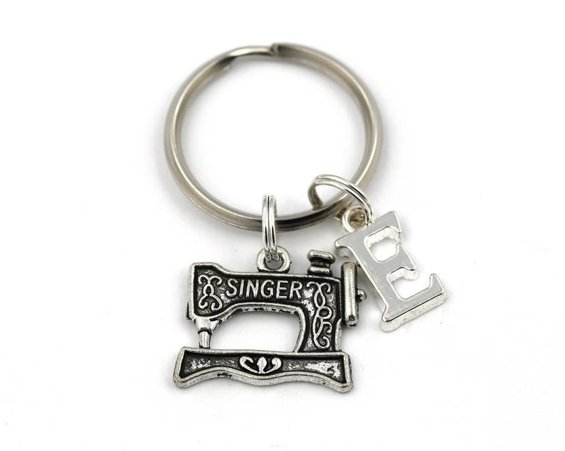 Sewing Machine Key Ring Personalized Dressmaker Keychain Etsy