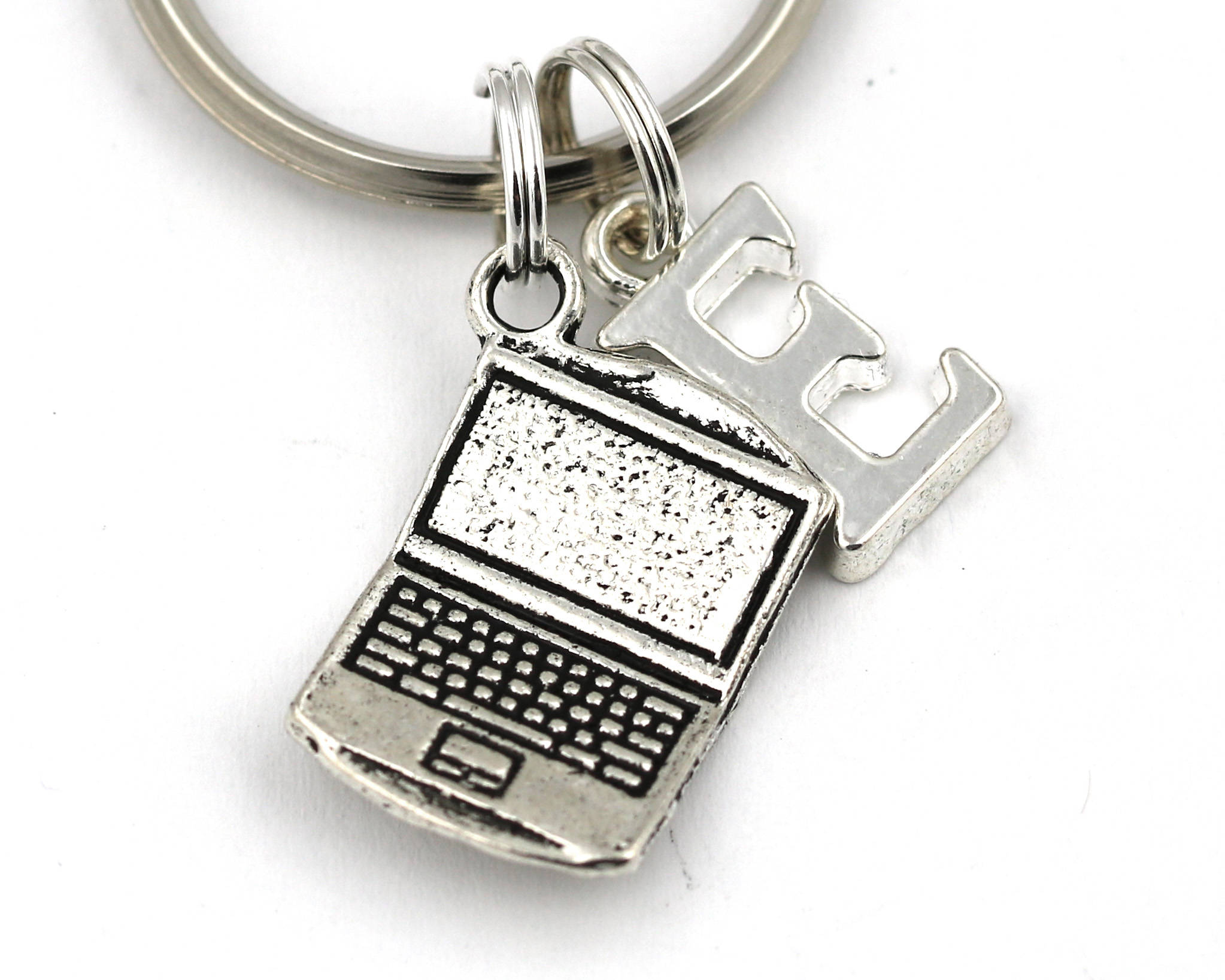 Laptop Key Ring Personalized Computer Keychain Techie Etsy