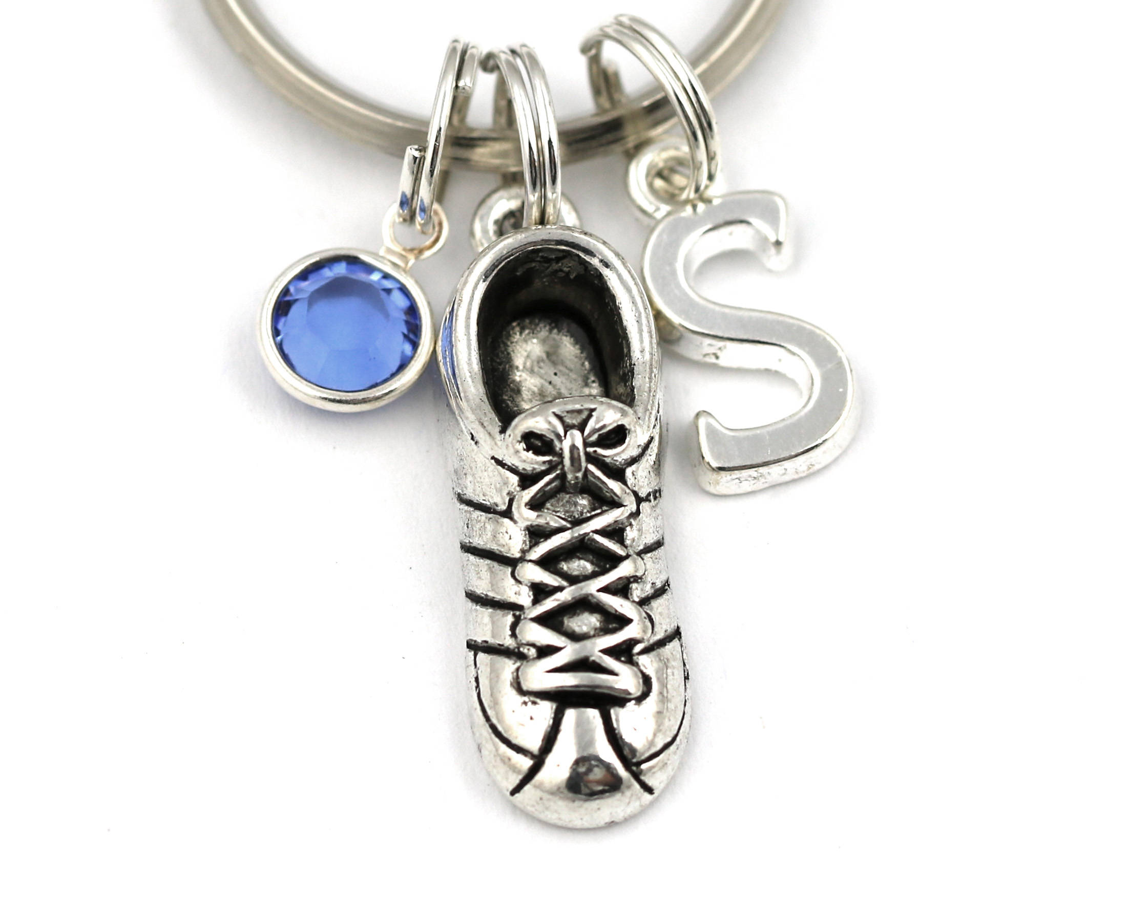 Running Shoe Key Ring Personalized Running Keychain With Etsy