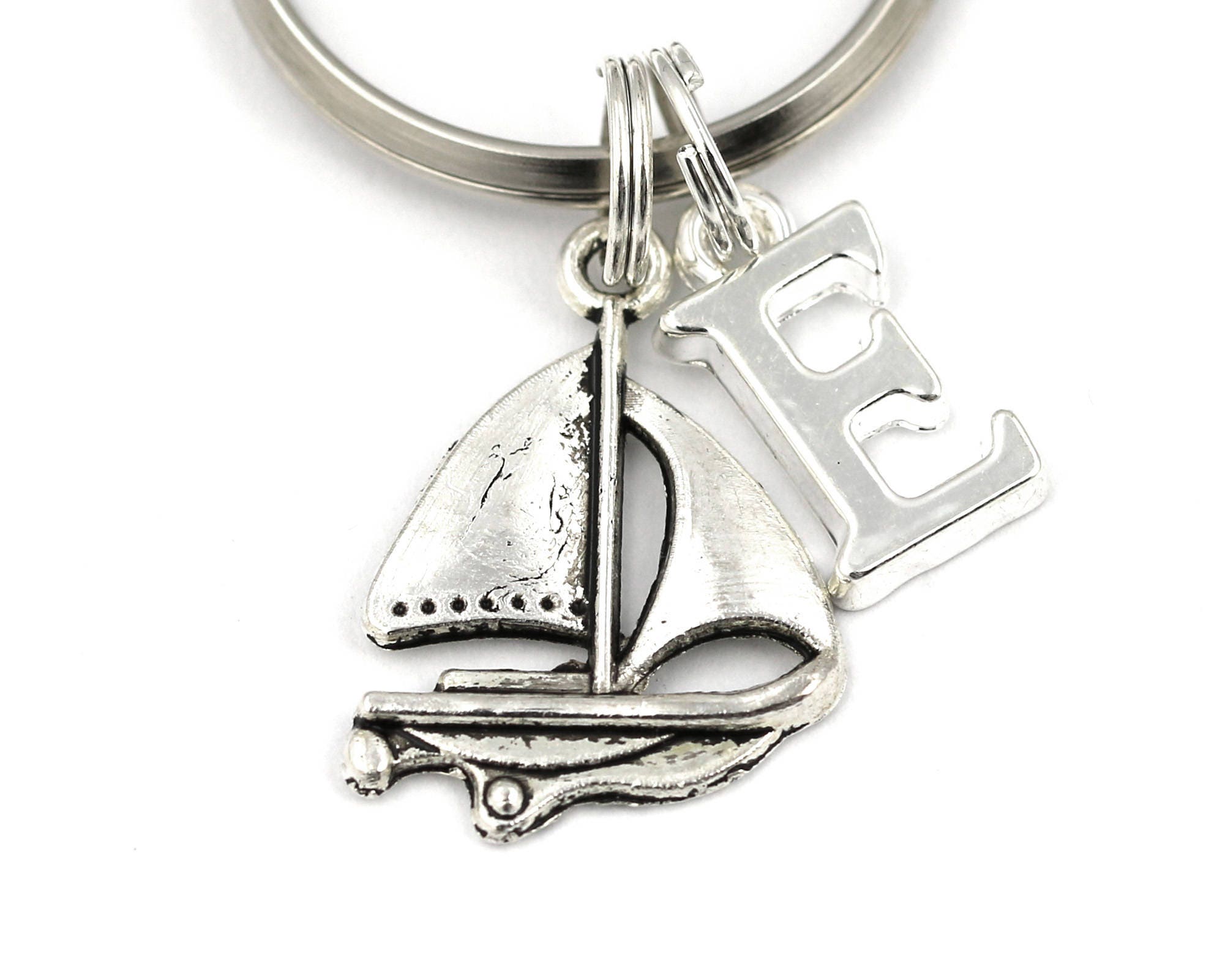 Boat Key Ring Personalized Sailing Ship Keychain Ship Etsy