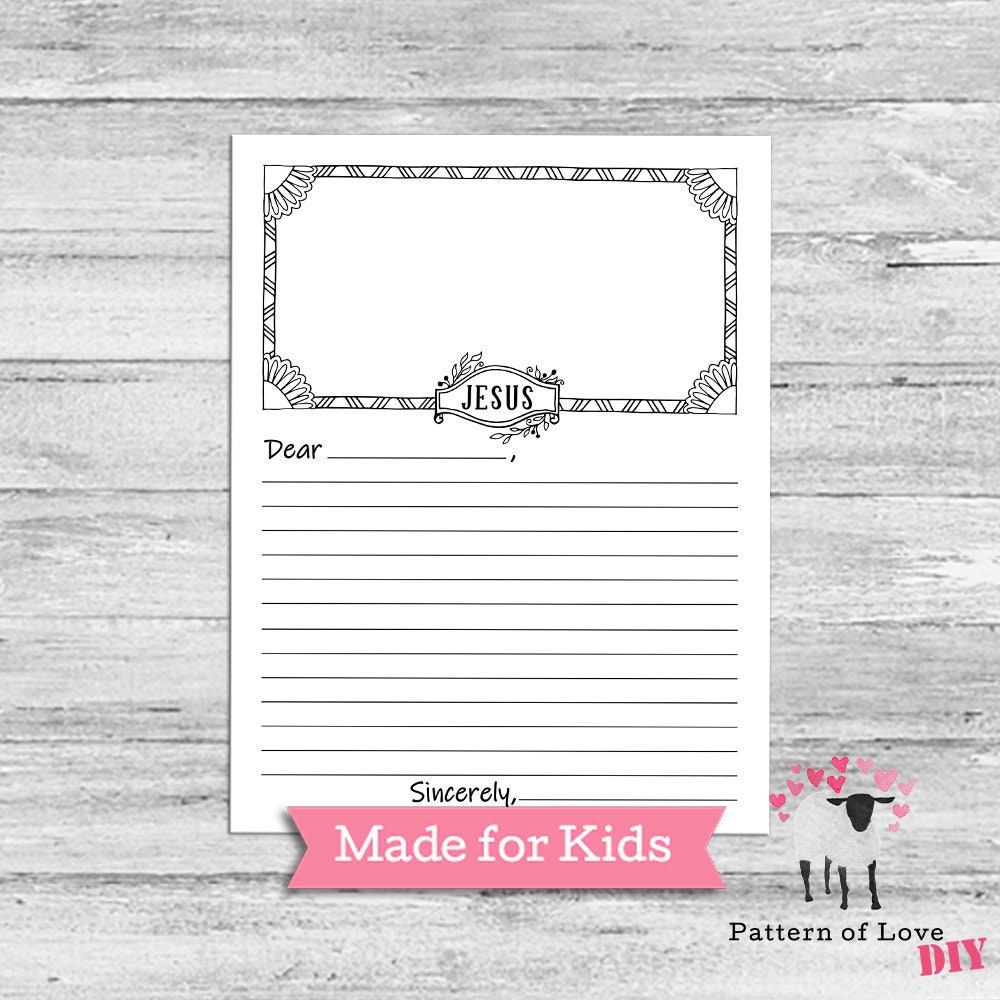 Kids Printable JW Ministry Letter Writing Paper Scripture | Etsy