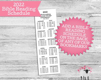 Jw Bible Reading Schedule 2022 Bible Reading Jw | Etsy