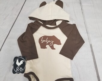 baby bear onesie with ears