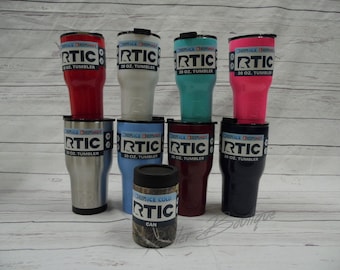 RTIC Custom Personalized, Monogrammed RTIC Rambler 20oz, 30oz, Colster, Lowball, Travel Mug