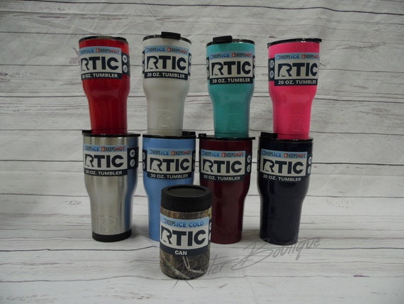RTIC 16 Oz Travel Cup Coffee Mug Laser Engraved Monogram Coffee Cup  Personalized Coffee Mug 
