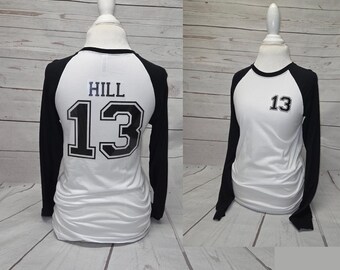 Varsity Jersey Name & Number Iron ons Transfer, Sports Jersey Number and Name, Back and Front design