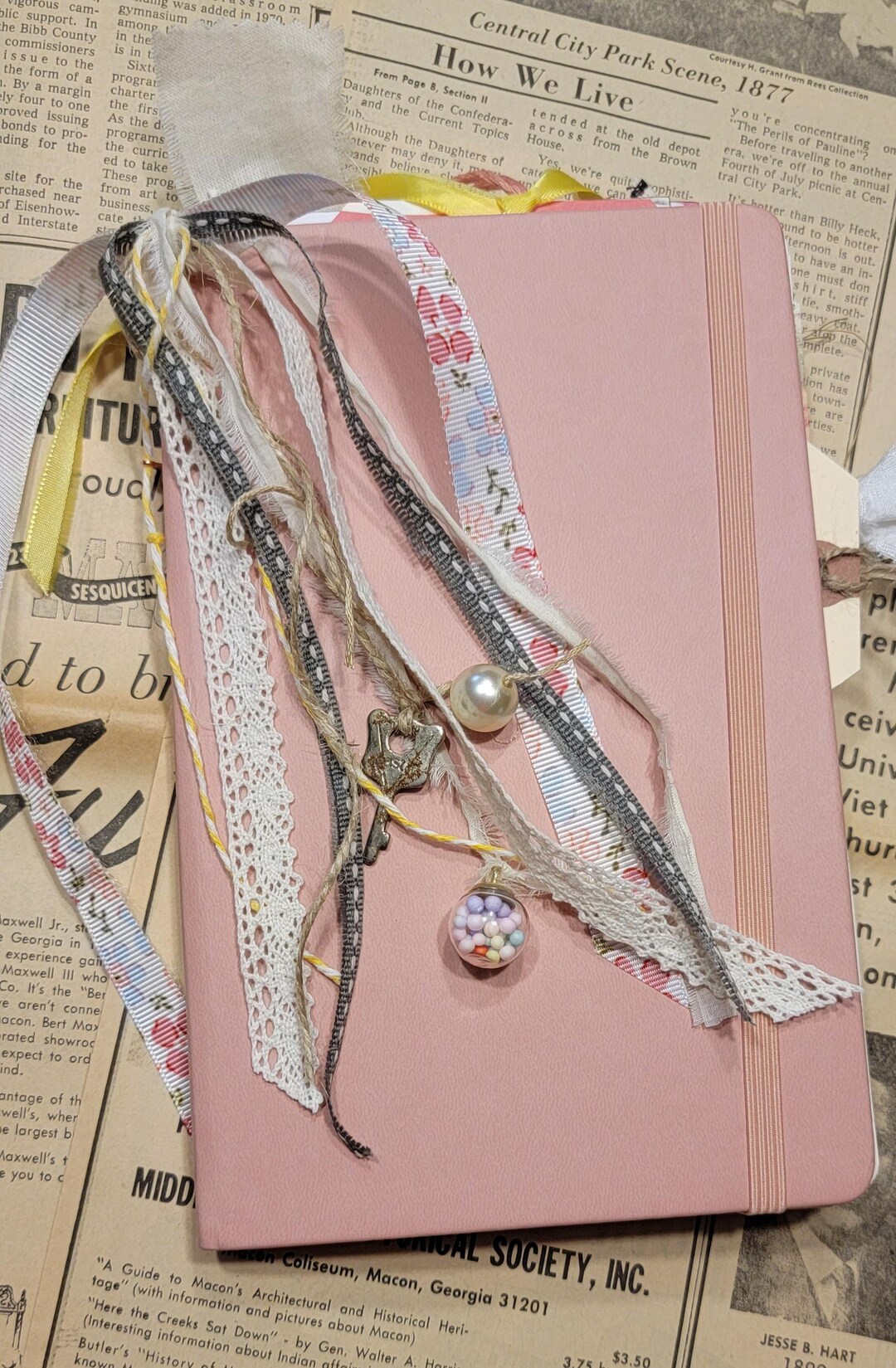 Junk Journal, Scrapbook, Handmade, Notebook, Art Journal, Mixed Paper ...