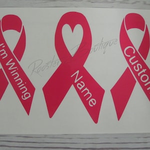 Cancer Awareness Ribbon, Customize Personalized Decal, Car Decal, Phone Decal, Yeti Decal, Vinyl Decals