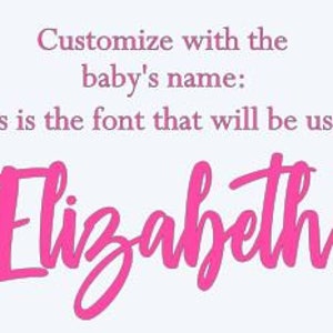 Baby Girl Decorating Station Iron On Transfers, Baby Shower Games, DIY Decorating Kit, Infant Station Kit for Baby Girl image 8