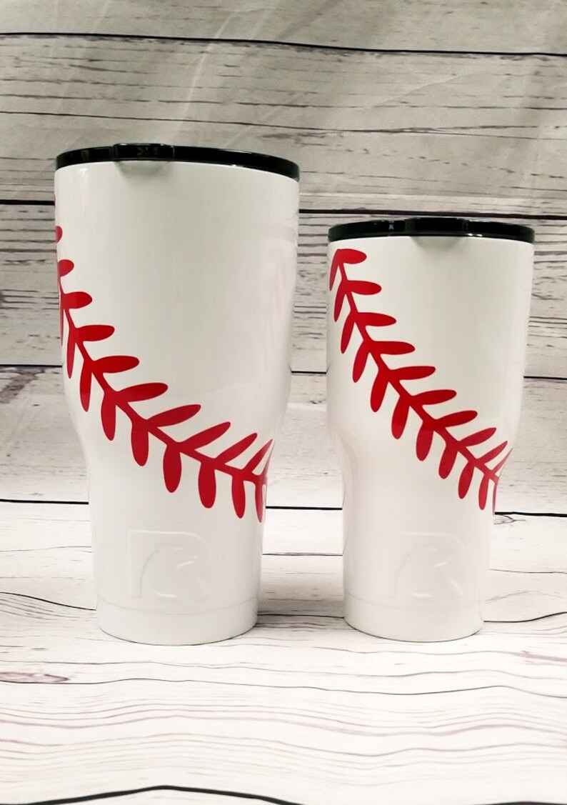 Baseball Tumbler Softball Tumbler 30 Oz Baseball Cup Etsy