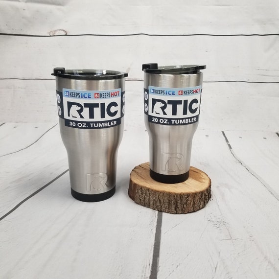 RTIC 20 oz Tumbler With Custom Engraved Handwritten Message