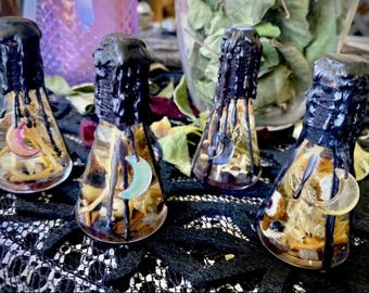 Frascos de pociones de brujas de rarezas - pequeños