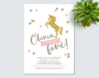 girl birthday invite etsy