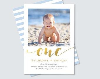 1st birthday invitations boy etsy