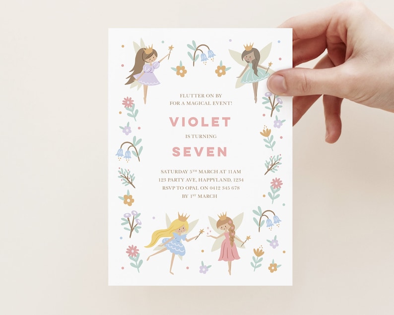 fairy invitations