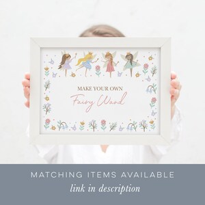 Editable Fairy Invitation, Fairy Princess Invitation Template, Fairy Party Invitation, Girls 2nd 3rd 4th 5th 6th 7th Birthday Invitation 123 image 8