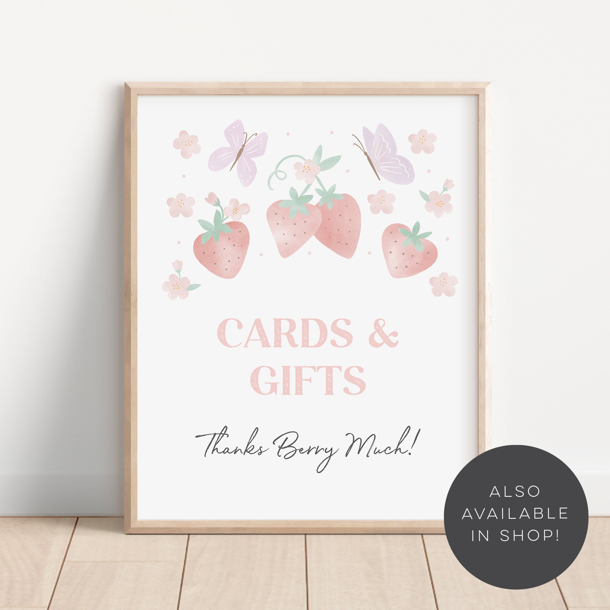 Decorazioni Festa Fragola - 4 Striscioni Con 36 Biglietti, Per Baby Shower E Compleanni A Tema Frutta - Foto 3