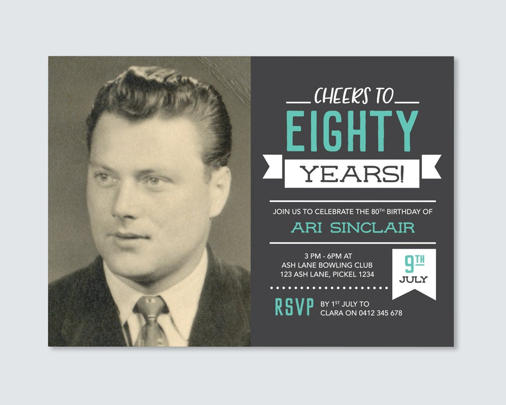 Birthday Invitations For 80 Year Old Man 10