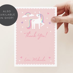 Pink Rainbow Unicorn Invitation, Magical Unicorn Party Invite, Girls Invitation template, Rainbow unicorn Printable, Rainbow Unicorn 689 image 7