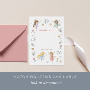Editable Fairy Invitation, Fairy Princess Invitation Template, Fairy Party Invitation, Girls 2nd 3rd 4th 5th 6th 7th Birthday Invitation 123 image 4