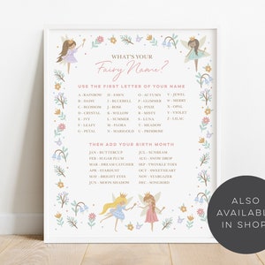 Editable Fairy Scavenger Hunt, Fairy Party Game, Fairy Birthday Party ...