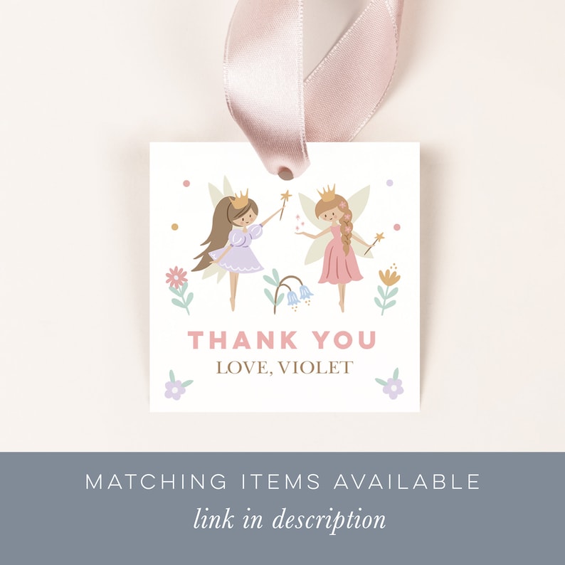 Editable Fairy Invitation, Fairy Princess Invitation Template, Fairy Party Invitation, Girls 2nd 3rd 4th 5th 6th 7th Birthday Invitation 123 image 9