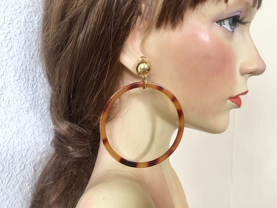 Tortoiseshell statement best sale earrings